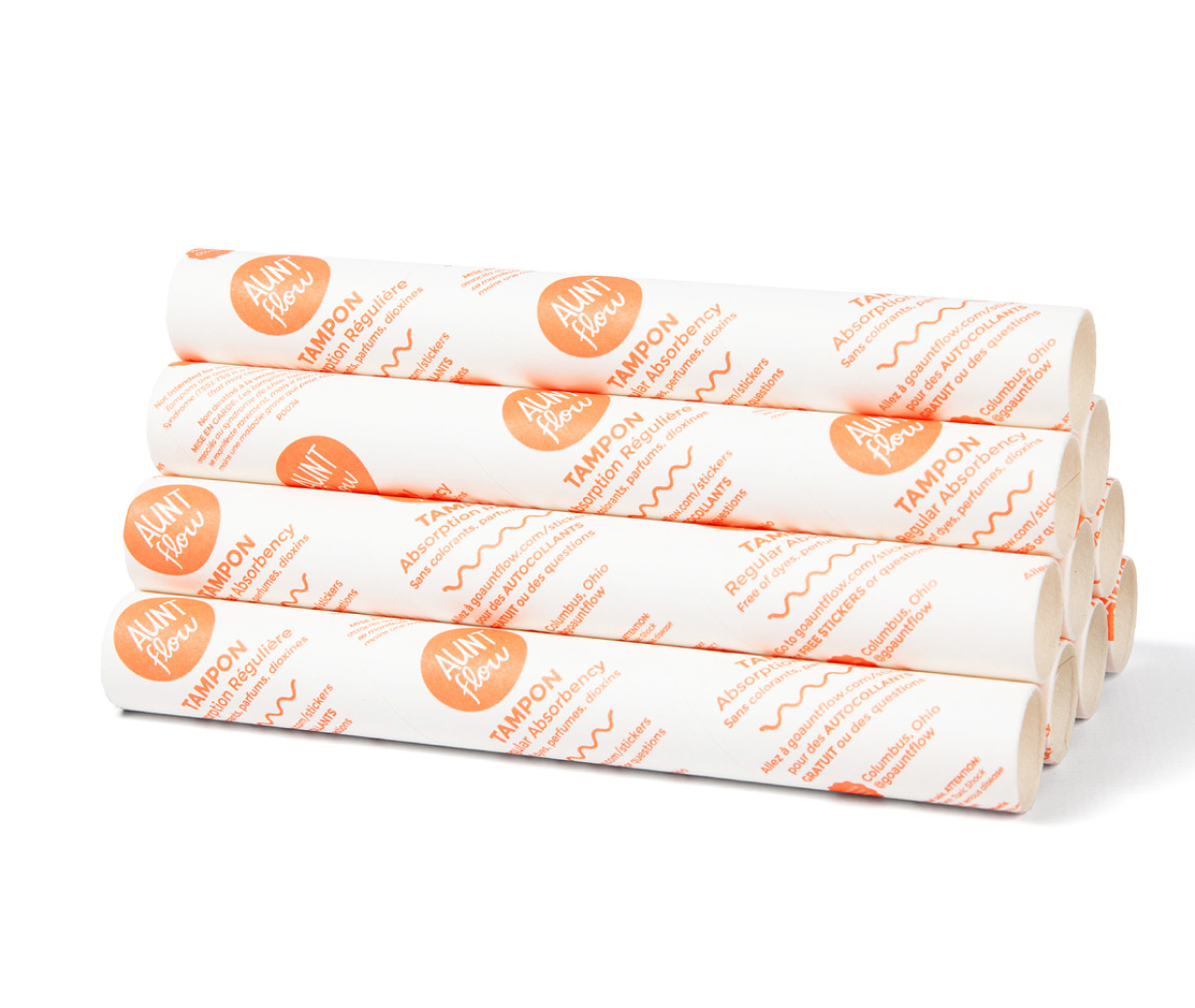 Aunt Flow Value Line Tampons 500-count bulk pack for businesses, schools, and public restrooms – cost-effective B2B period product