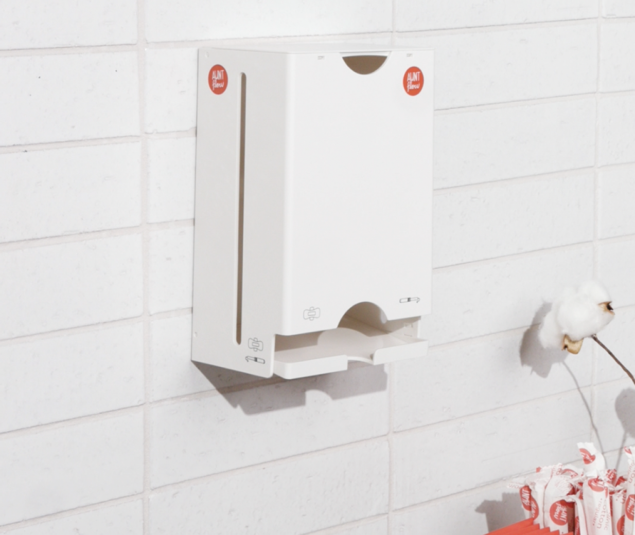 Aunt Flow Mini Dispenser Mounted
