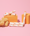 Aunt Flow bulk tampons fit universal tampon dispensers,  such as free-vend Hospeco, Bobrick, ASI, and Frost dispensers